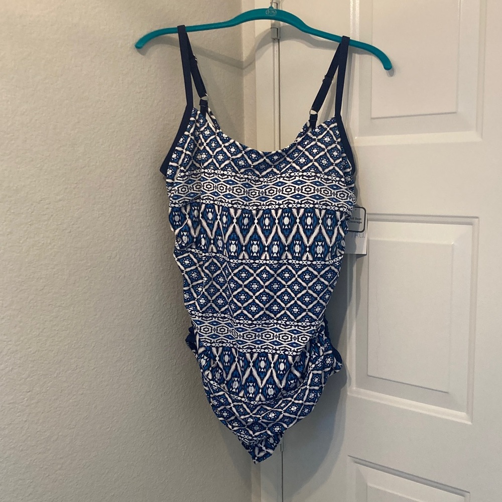 Bathing Suit NWT NAVY AND WHITE
